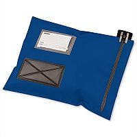 Mailing Pouch Durable 355x470mm Blue PVC Coated Nylon Versapak