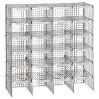 Mailsorter Mailroom Sorter Adjustable Plastic-Coated Steel 24 Compartments Grey Versapak