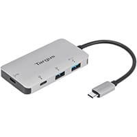 Targus ACH228 Silver Turn One USB-C Port Into Two Laptops With Only