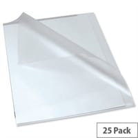 Rexel Anti Slip Cut Flush Folders Polypropylene Clear 2102211 Pack 25