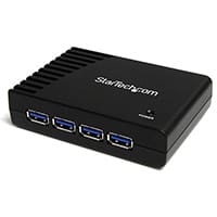 StarTech.com 4 Port Black SuperSpeed USB 3.0 Hub