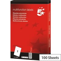 Multifunctional 1 Per Sheet Labels 297x210mm (100 Labels)