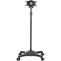 StarTech.com Mobile Tablet Stand with Lockable Wheels - Height Adjustable - Universal Rolling Floor Stand for Tablets from 7 to 11 inch, Portable Tablet Stand w/ Detachable Tablet Holder