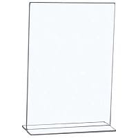 5 Star Office A4 Portrait Freestanding Sign Holder, Clear - Perfect for Offices, Receptions, and Waiting Areas