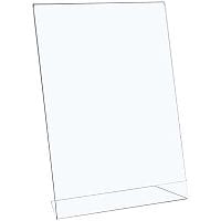 5 Star Office Sign Holder Portrait Slanted A4 Clear