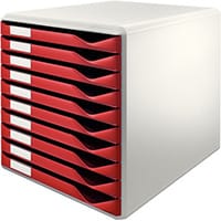 Leitz Form Set 10 Drawers A4 Bordeaux