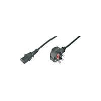 Assmann Standard Power Cord 1.80 m Length BS 1363 IEC 60320 C13 250 V AC Voltage Rating 10 A Current Rating Black AK-440107-018-S