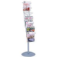 Alba Floor-Standing 7-Pocket Literature/Magazine Display