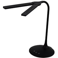 Alba Nomad Two Head Desk Lamp Black LEDTWIN N