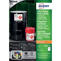 Avery Ultra Resistant Labels 210x297mm Pack of 20 B4775-20