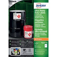 Avery Ultra Resistant Labels 74x105mm Pack of 160 B3427-20