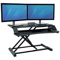 Fellowes Corsivo Sit Stand Workstation Black 8091001