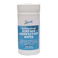2Work Surface Disinfectant Wipes in Tub Pack 1 (Contain 200 Wipes) VECODW150