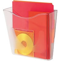 Deflecto SteriTouch Wall Pocket Portrait Clear CP078STCRY