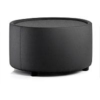 Neo Round Reception Coffee Table Black Fabric