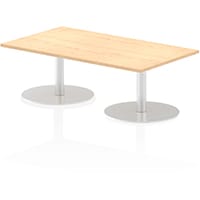 Italia Rectangular Poseur Table W1400/800mm Top 475mm High Maple