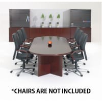 Corniche Executive Cherry Rosewood Veneer Boardroom & Conference Room Table 8 - 10 Seater W2500xD1100xH720mm