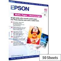 Epson A3 Matt Photo Paper 167gsm (Pack of 50)