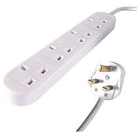 Connekt Gear UK 4-Gang Mains Power Extension Block 3m