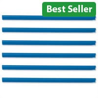 Durable Spine Bars for 60 Sheets A4 Capacity 6mm Blue 2931/06 Pack 50