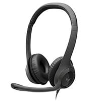 Logitech H390 USB Headset with Noise-Canceling Mic - Wired