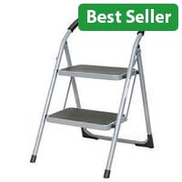 Step Ladder Folding Step Stool 2 Tread White Height 0.49m 359293