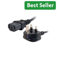 C2G Universal Power Cord - Power cable - BS 1363 (M) to IEC 60320 C13 - 5 m - molded - black