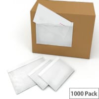 Packing List Envelopes, A5 Plain (Pack of 1000) - Essential for Shipping and Packaging