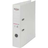 Rexel Choices 75mm Lever Arch File, Polypropylene, A4, White (Ref 2115502) - Strong and Stylish Document Organiser