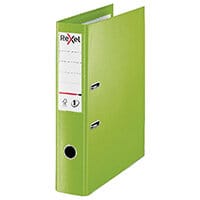 Rexel Choices 75mm Lever Arch File, Polypropylene, Foolscap, Green (Ref 2115514) - Robust and Colourful File for Documents