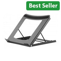 Manhattan Adjustable Laptop & Tablet Stand - Steel, 5 Positions, Up to 15.6″, Portable