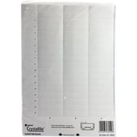 Rexel Crystalfile Suspension File Tab Inserts - White, 78050 Pack of 50