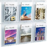 Helit Wall Display 6 X A4 Pockets Car