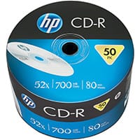 HP CD-R 52X 700MB Wrap Pack of 50 69300