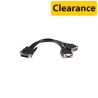 StarTech LFH 59 Male to Dual Female VGA DMS 59 Cable 2 x HD-15 Female Video 1 x DMS-59 Male Black