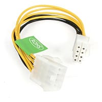 StarTech.com 8in EPS 8 Pin Power Extension Cable, 0.203 m, 8-pin EPS12V, 8-pin EPS12V, Male/Female, Straight, Straight