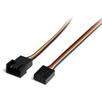 StarTech.com 12in 4 Pin Fan Power Extension Cable - M/F, 0.305 m, Molex (4-pin), Molex (4-pin), Male/Female, Straight, Straight