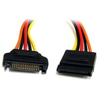 StarTech.com 12in 15 pin SATA Power Extension Cable, 0.3048 m, SATA 15-pin, SATA 15-pin, Male/Female, Straight, Straight