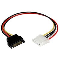 StarTech.com 12in SATA to LP4 Power Cable Adapter - F/M, 0.3048 m, SATA 15-pin, Molex (4-pin), Male/Female, Straight, Straight