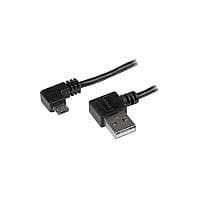 StarTech 2m 6 ft Micro-USB Cable with Right-Angled Connectors M/M USB A to Micro B Cable 1 x Type A Male USB 1 x Type B Male Micro USB 60 MB/s