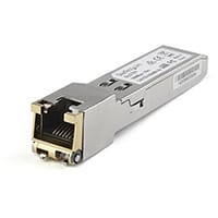 StarTech.com Juniper SFP-1GE-T Compatible SFP Module - 1000BASE-T - SFP to RJ45 Cat6/Cat5e - 1GE Gigabit Ethernet SFP - RJ-45 100m, Copper, 1000 Mbit/s, SFP, 1000BASE-T, Silver, 4655371 h