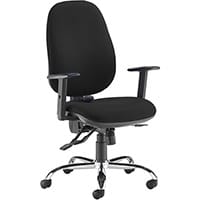 Jota Ergo 24Hr Ergonomic Asynchro Task Chair - Black