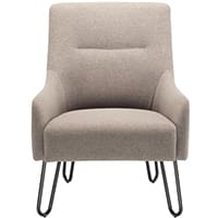 Jemini Grey Reception Armchair KF79142