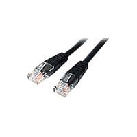 StarTech 15m Cat5e Black Molded RJ45 UTP Cat 5e Patch Cable 15m Patch Cord 1 x RJ-45 Male Network 1 x RJ-45 - Colour: Black M45PAT15MBK