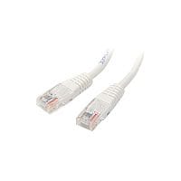 StarTech 15m Cat5e White Molded RJ45 UTP Cat 5e Patch Cable 15m Patch Cord 1 x RJ-45 Male Network 1 x RJ-45 Male - Colour: White M45PAT15MWH