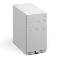 Bisley Slimline Steel Pedestal 300mm Wide - White