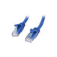 StarTech 0.5m Blue Gigabit Snagless RJ45 UTP Cat6 Patch Cable 0,5 m Patch Cord 1 x RJ-45 Male Network 1 x RJ-45 Male Network Gold-plated Contacts Blue
