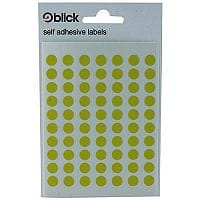 Blick 20 Bag Labels 8mm Yellow 20 x 490 Labels (9800 In Total) RS003458