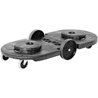 Rubbermaid Tandem BRUTE Folding Dolly For 2 BRUTE Containers Black