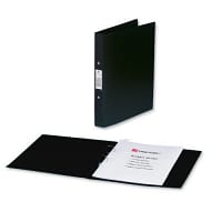 Rexel Black Budget A5 2-Ring Binders - Pack of 10, Durable Document Storage, Ref 13428BK